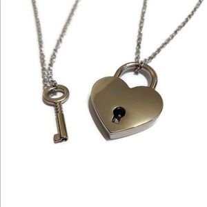 Heart Lock and Key Necklaces